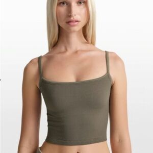 nikeSKIMS Ribbed seamless Cami Tank Dusty OakMoss/XS BNWT*UNRELEASED